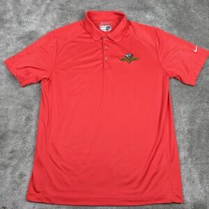 NIKE Golf Tour Performance Mens Polo Shirt Large Red Indianapolis Motor Speedway